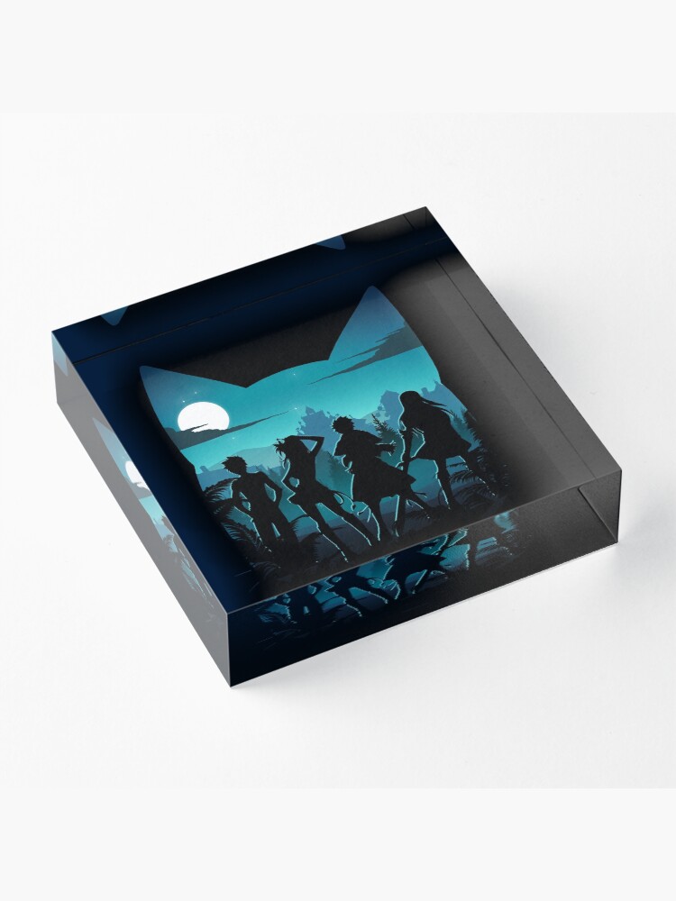 Alternate view of Happy Silhouette Acrylic Block