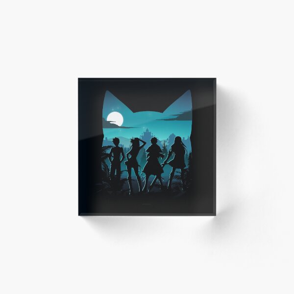 Happy Silhouette Acrylic Block