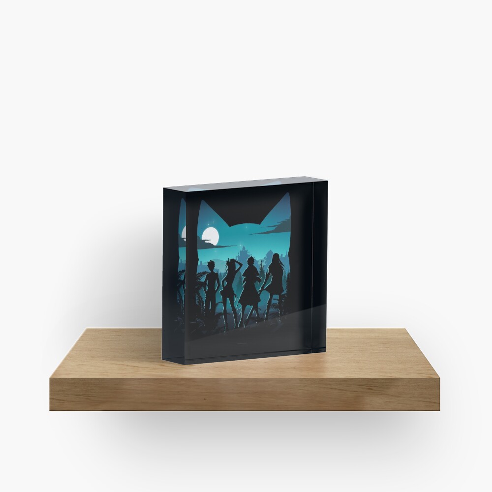 Happy Silhouette Acrylic Block