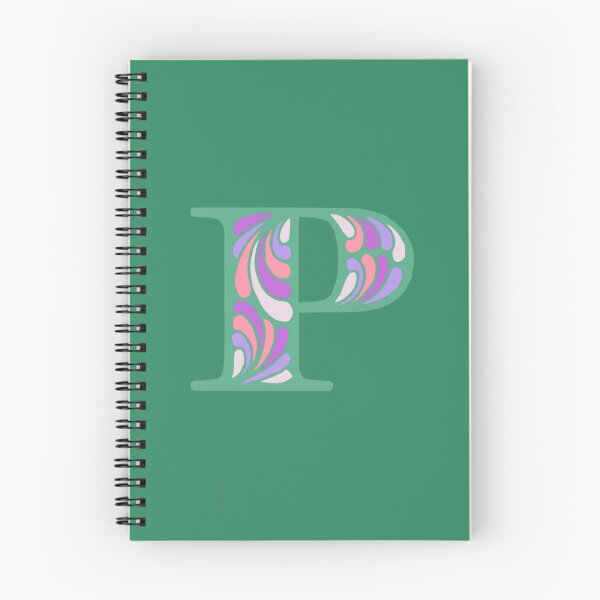 Item preview, Letter P Fancy Monogram Hippie Initial Green designed and sold by everything4eva.