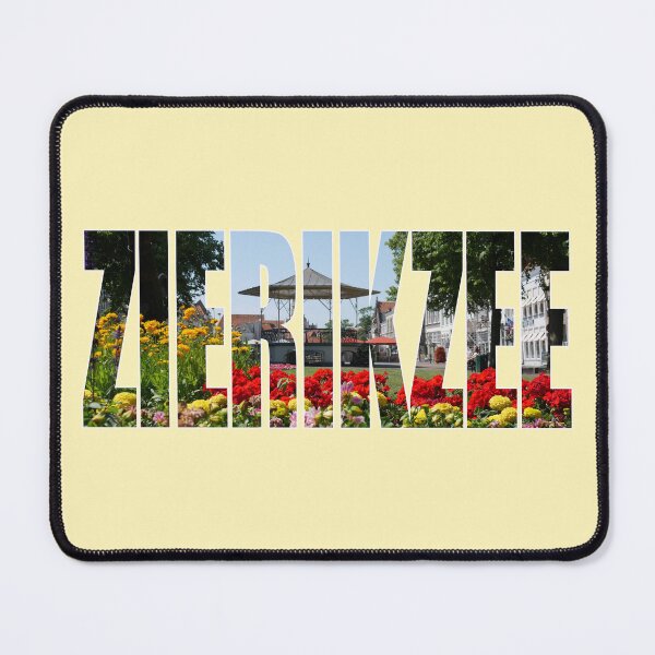 Item preview, Zierikzee in Zeeland in the Netherlands - text with an overlay of a picture of the village square designed and sold by PausePapote.