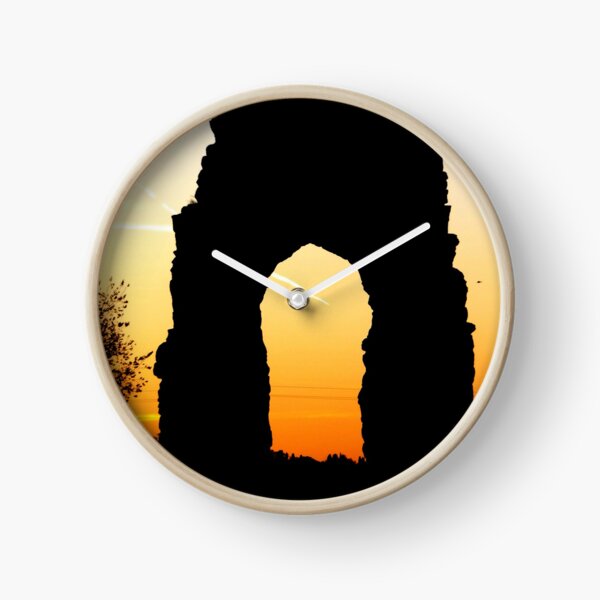 Landscape photography sunset arc building Clock