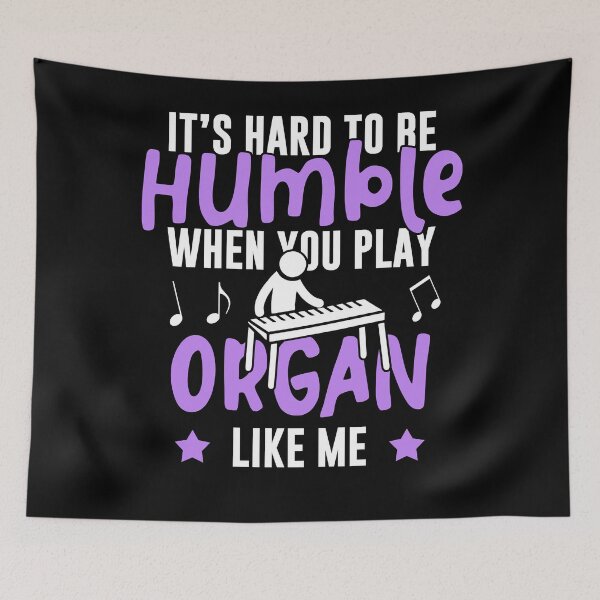 Item preview, It's hard to be Humble Organist Sticker designed and sold by Welve36tea.