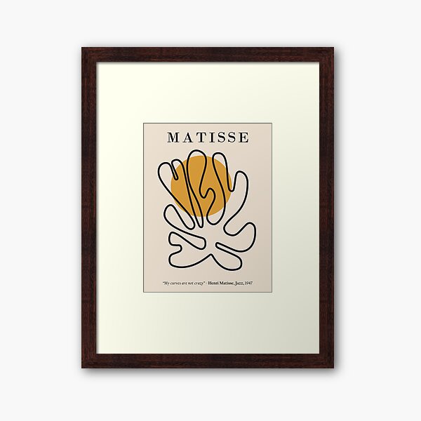 Vista previa del artículo con la obra «Henri Matisse - Recortes - Estilo Line-art», diseñado y vendido por artswag.