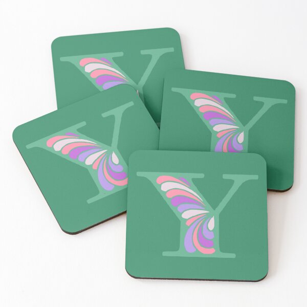 Item preview, Letter Y Fancy Monogram Hippie Initial Green designed and sold by everything4eva.