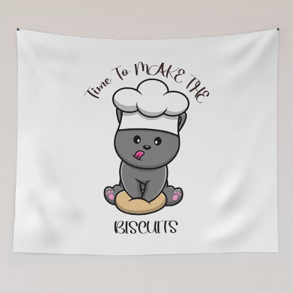 Item preview, Cat Making Biscuits designed and sold by Ala Muk.