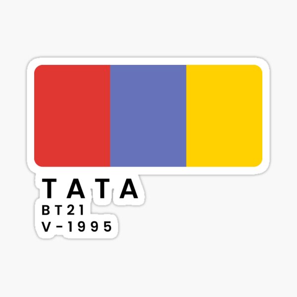 Artikel-Vorschau von Tata-Farbpalette BT21, designt und verkauft von tokki-drawings.