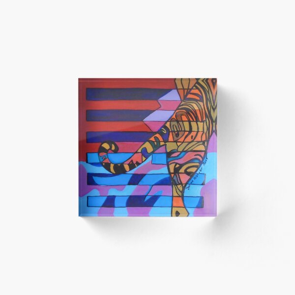 Hexagram 10: Lü (Tread Lightly) Acrylic Block
