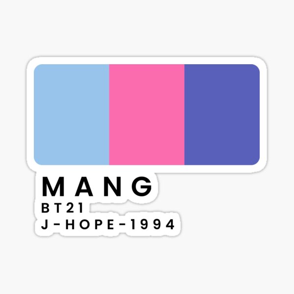Artikel-Vorschau von Mang Farbpalette BT21, designt und verkauft von tokki-drawings.