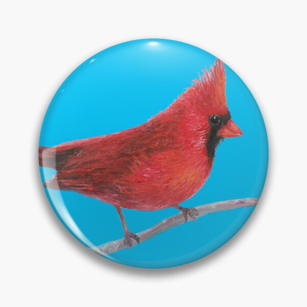 Item preview, Red Cardinal Bird painting designed and sold by MatsonArtDesign.