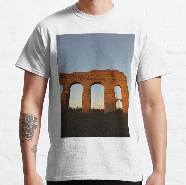 PHOTOGRAPHY ROMAN AQUEDUCT HISTORY Classic T-Shirt