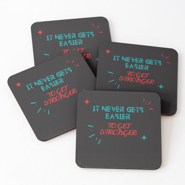Item preview, It Never Gets Easier You Get Stronger designed and sold by Glorious-Goods.