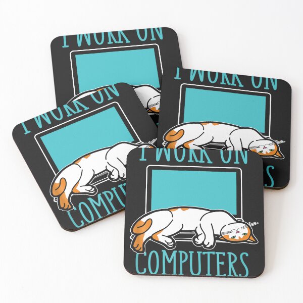 Item preview, Funny Cats and Computers Laptop for pet lovers T-Shirt designed and sold by EldaMurazik.