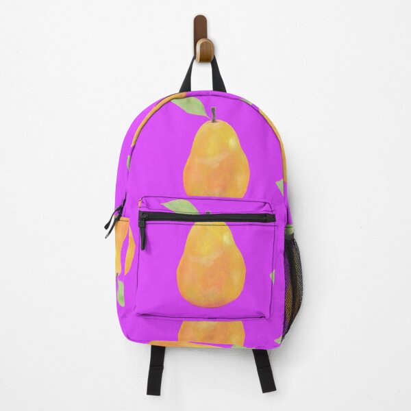Item preview, Pear painting on purple background designed and sold by MatsonArtDesign.