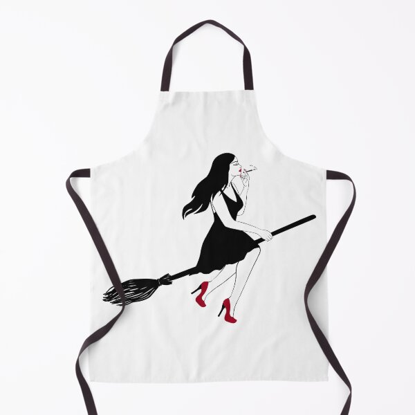 Item preview, Hand drawn vector illustration of a sexy smoking witch flying on a broom designed and sold by Familyshmot.