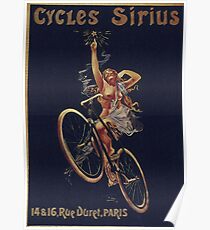 old retro vintage Bicycle poster Poster