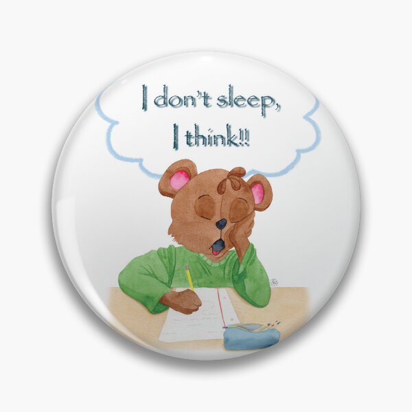 Item preview, I don't sleep, I think!!! designed and sold by Iris Créa.