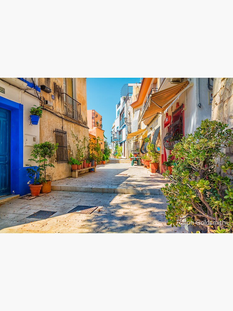 Alicante old town, sunlit street by RalphGoldsmith