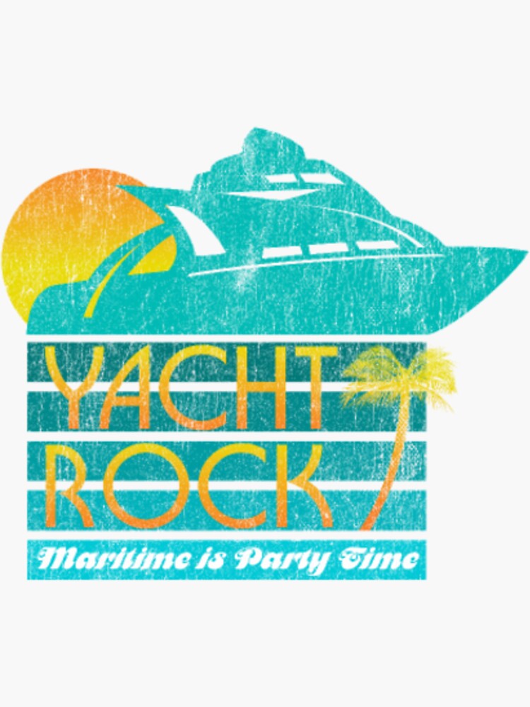 "Womens Yacht Rock Party Boat Drinking " Sticker for Sale by XilicClass Redbubble