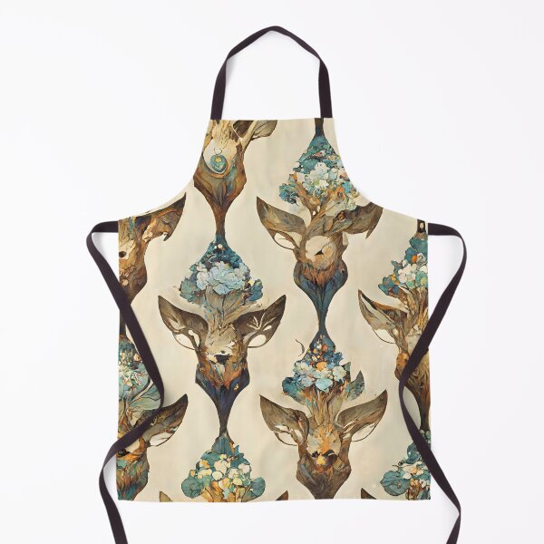 Artikelvorschau, Big Art Nouveau Deer Bouquet Heads Abstract entworfen und verkauft von BillieRuben.