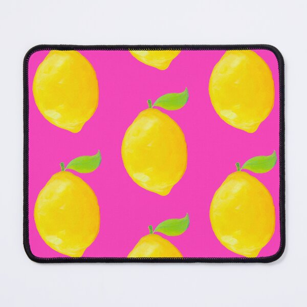 Item preview, Lemon on pink background designed and sold by MatsonArtDesign.