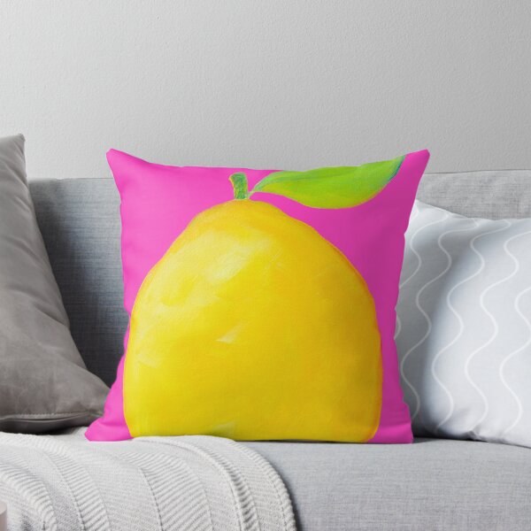 Item preview, Lemon on pink background designed and sold by MatsonArtDesign.