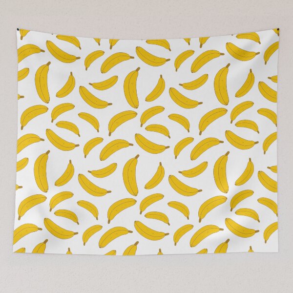 Item preview, Hand drawn banana pattern designed and sold by lizafaitho.