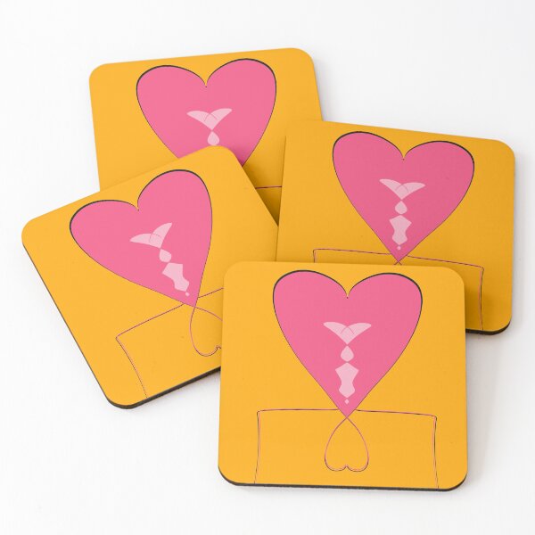 Item preview, Heart Doodle - orange and pink designed and sold by FlippinTurtles.