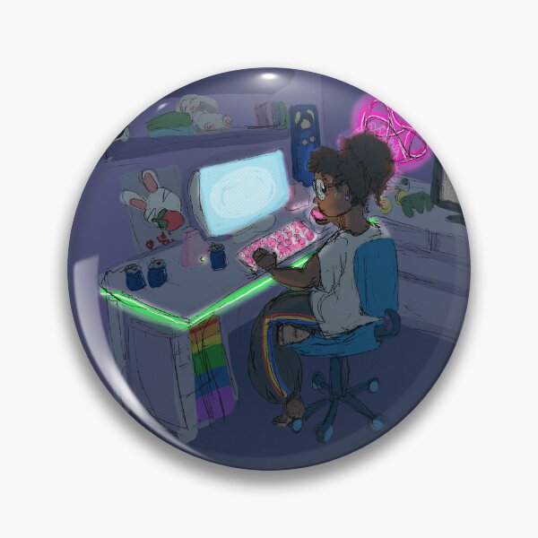 Artikelvorschau, NightTime Gamer Girl neu zeichnen entworfen und verkauft von AriadneSullivan.