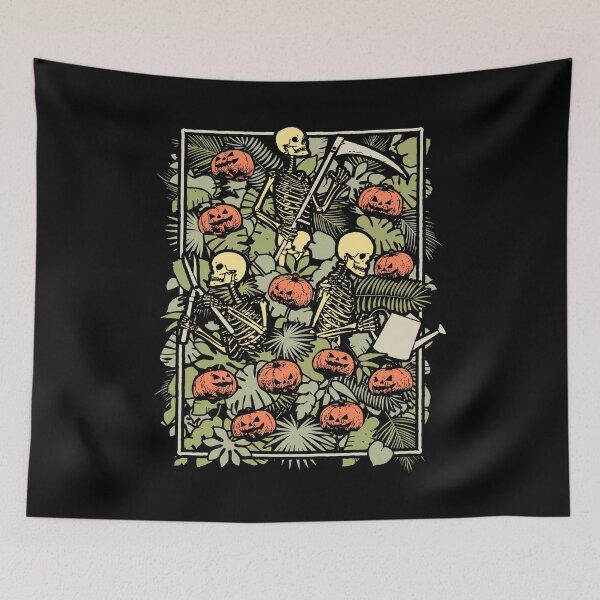 Item preview, Halloween Pumpkin Skeleton Gardener Fall Garden Gardening designed and sold by GrandeDuc.