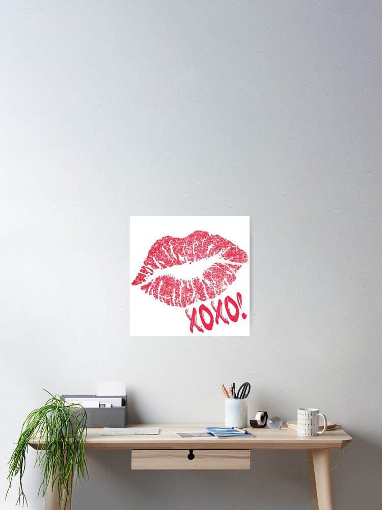 Xoxo Sexy Lips Lipstick Kiss Love T-Shirt Valentine's Day