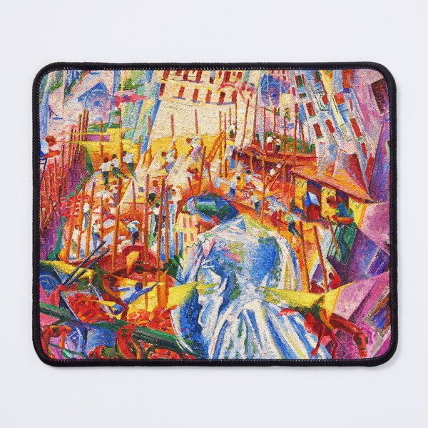 Item preview, The Street Enters the House by Umberto Boccioni - digital enhancement designed and sold by NickoPrints.