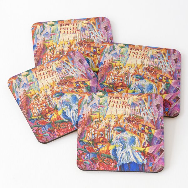 Item preview, The Street Enters the House by Umberto Boccioni - digital enhancement designed and sold by NickoPrints.