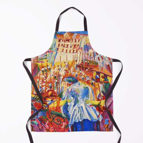 Item preview, The Street Enters the House by Umberto Boccioni - digital enhancement designed and sold by NickoPrints.