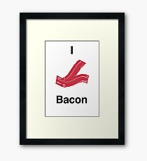 I Bacon Bacon Framed Print