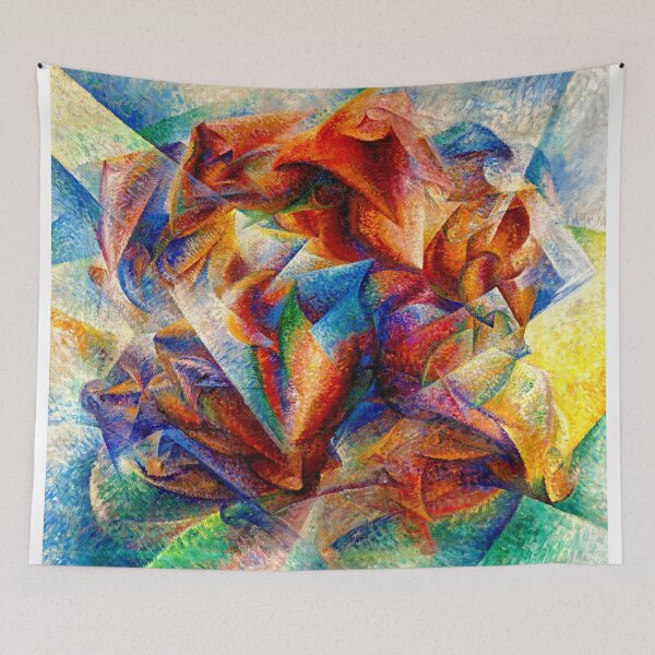 Artikelvorschau, Dynamism of a Soccer Player by Umberto Boccioni - digital enhancement entworfen und verkauft von NickoPrints.