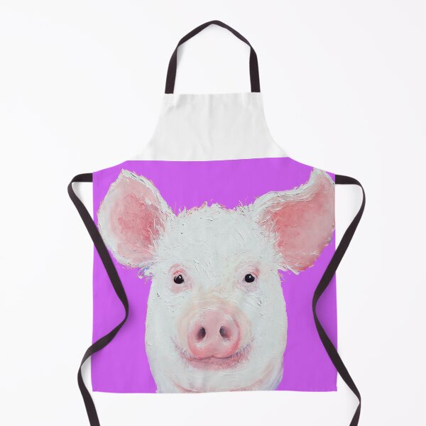 Item preview, Happy Piglet on purple designed and sold by MatsonArtDesign.
