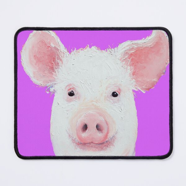 Item preview, Happy Piglet on purple designed and sold by MatsonArtDesign.