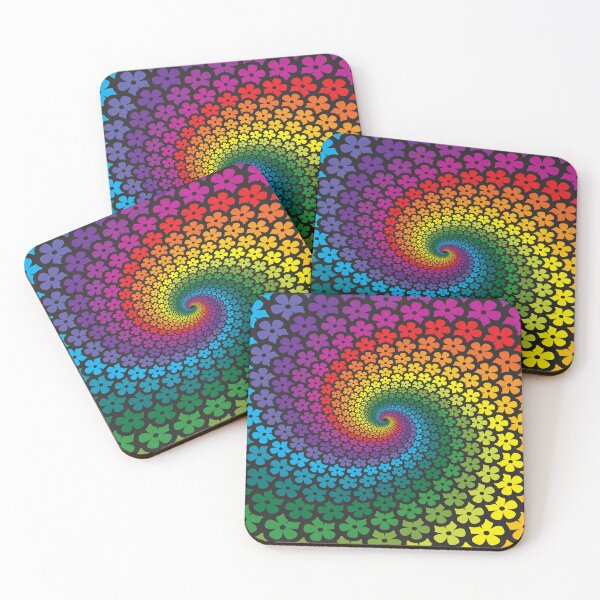 Item preview, Flower spiral colourful flowers designed and sold by RaianasHome.