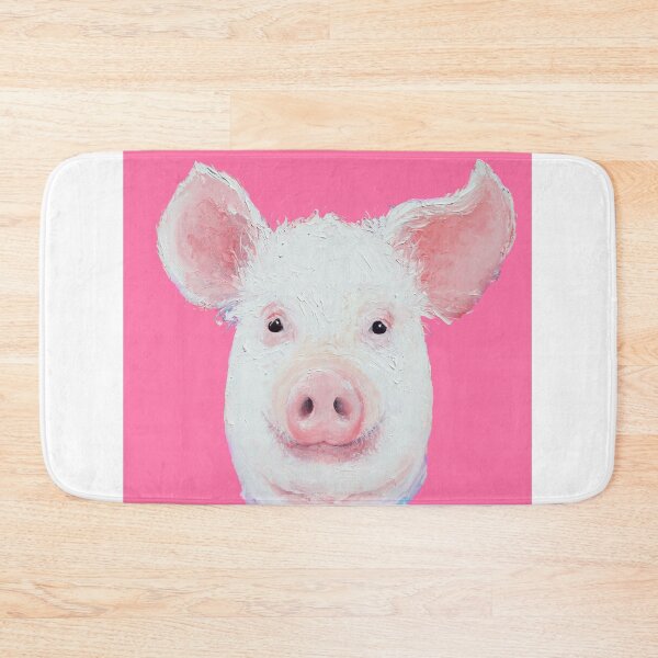 Item preview, Happy Piglet on pink designed and sold by MatsonArtDesign.