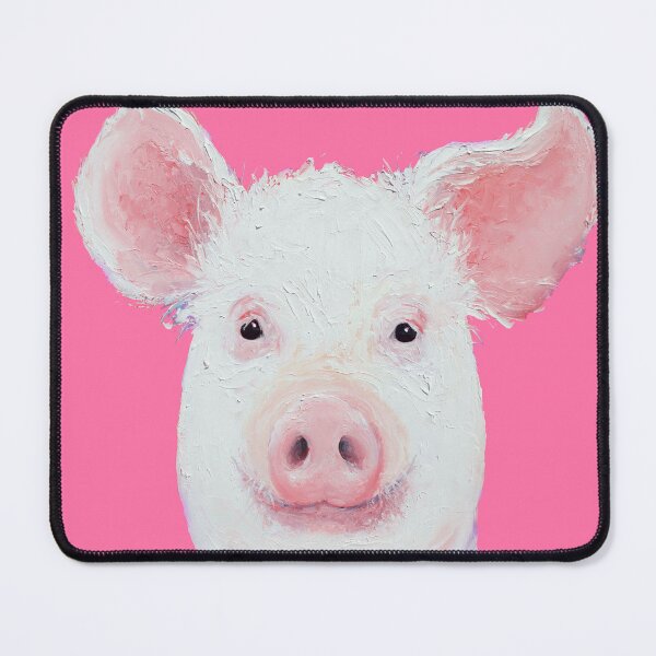 Item preview, Happy Piglet on pink designed and sold by MatsonArtDesign.