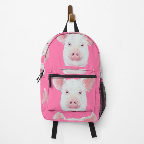 Item preview, Happy Piglet on pink designed and sold by MatsonArtDesign.