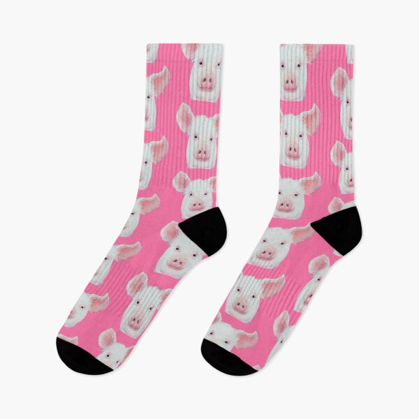 Item preview, Happy Piglet on pink designed and sold by MatsonArtDesign.