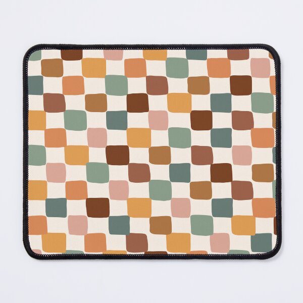 Item preview, Boho Checkered earth tone colors palette designed and sold by RaianasHome.