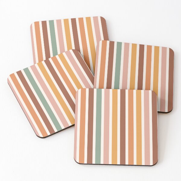 Item preview, Boho Earth Colour tones stripes designed and sold by RaianasHome.