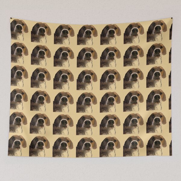 Item preview, Dog the Beagle Mutt with Tan Background designed and sold by FlippinTurtles.