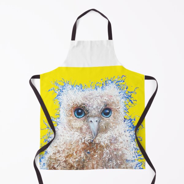 Item preview, Baby Owl on yellow background designed and sold by MatsonArtDesign.