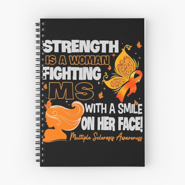 Item preview, Strength Is A Woman Fighting MS With A Smile On Her Face Multiple Sclerosis Awareness designed and sold by EmilieWebeEW.
