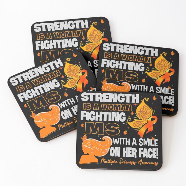 Item preview, Strength Is A Woman Fighting MS With A Smile On Her Face Multiple Sclerosis Awareness designed and sold by EmilieWebeEW.