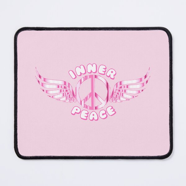 Item preview, Inner Peace Angel Wings Peace Symbol Pink designed and sold by everything4eva.